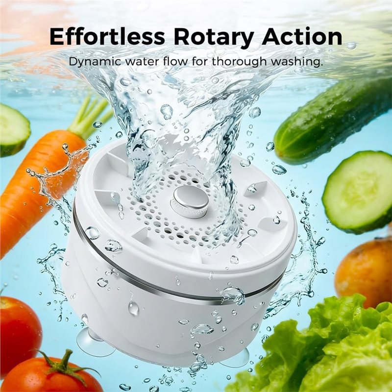 Fruit and Vegetable Washing Machine,Fruit Cleaner Device Waterproof Fruit Vegetable Purifier Clean Produce with Titanium.