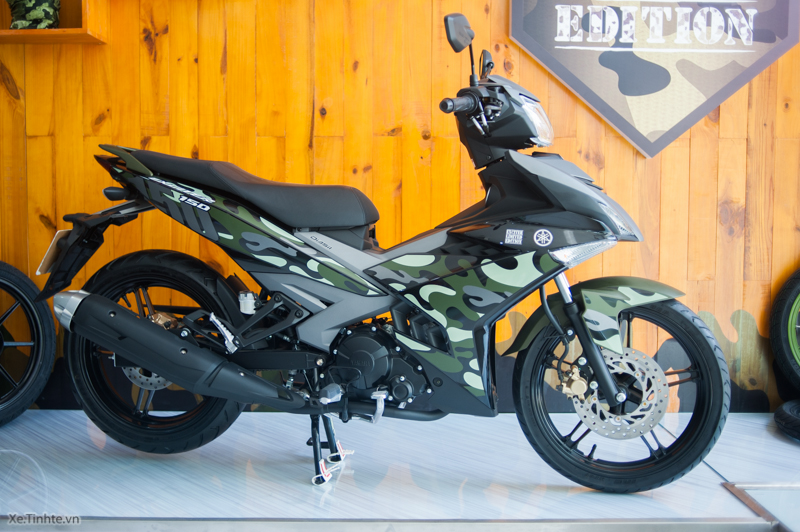 Tem Rời Exciter 150 Camo Dán Xe Đen