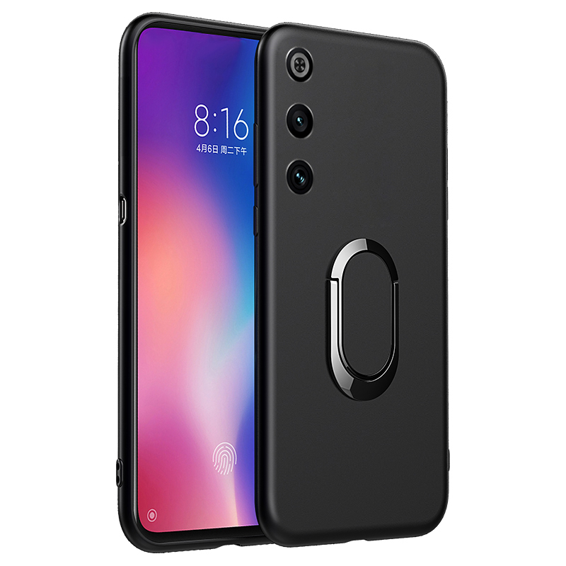 Phone case For Nubia Red Magic 10 Air Back cover Finger Metal Ring Kickstand Car Holder Matte Soft Silicone Cover For ZTE Nubia RedMagic 10 Air Cover cases.
