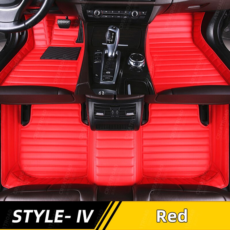 Custom car floor mats for honda civic 2007 2008 2009 2010 2011 auto foot pads automobile carpet cover interior accessories