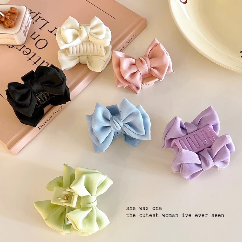 2 kẹp tóc nơ xinh xắn dành cho nữ