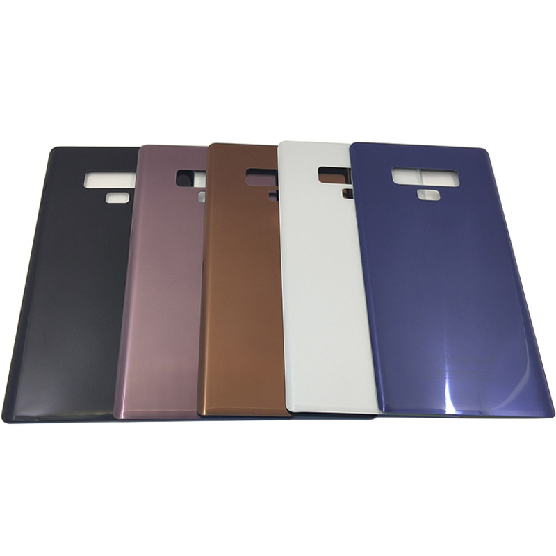 【Fast-selling】 Housing Cover For Galaxy Note9 note 9 Glass Panel Back Case Door Rear Replacement With Adhesive Sticker.