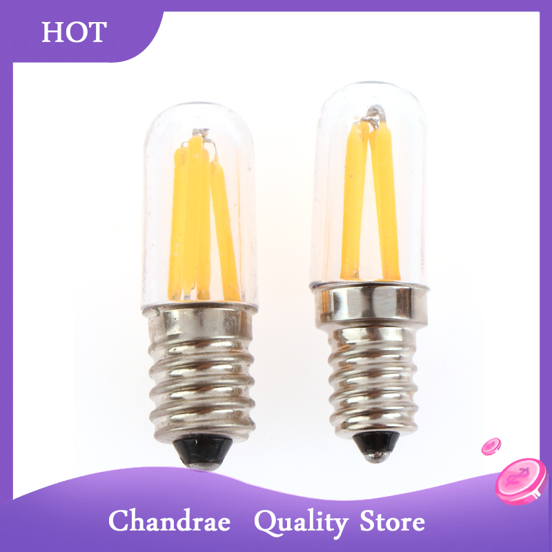 [Chandrae] tủ lạnh phụ kiện 220V Dimmable E12 E14 đui đèn vặn LED aplliance bóng đèn dây tóc 1W 3W tủ lạnh đèn tín hiệu đèn