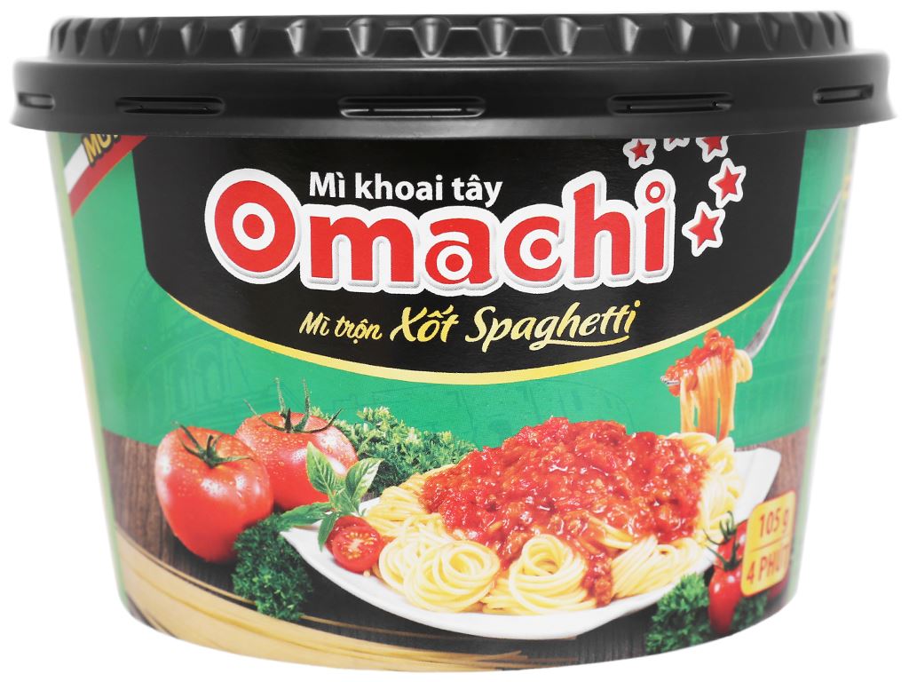 Mì trộn Omachi sốt Spaghetti hộp 105g