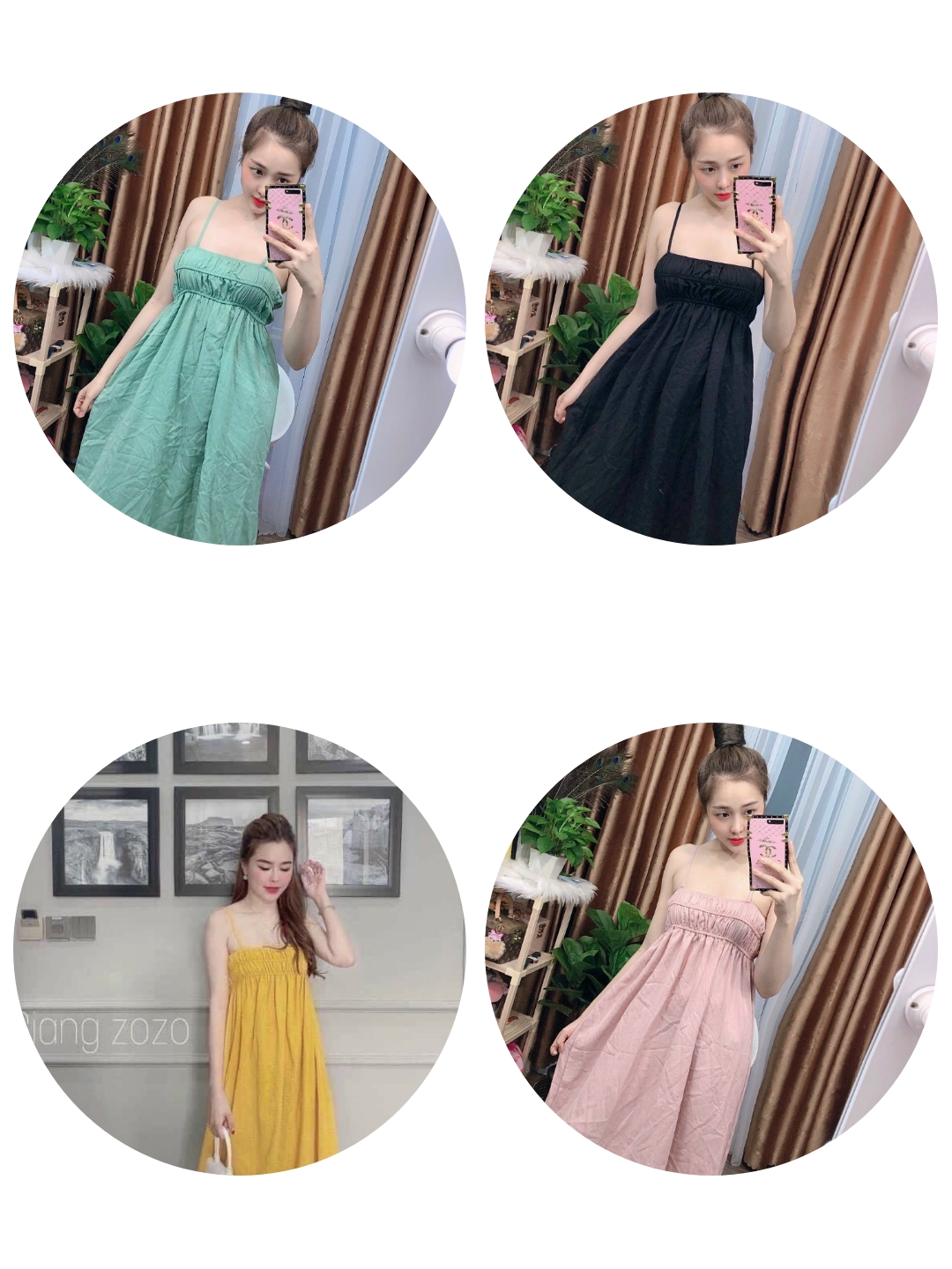 [ Siêu Phẩm ] Đầm Hai Dây Chun Ngực Siêu Dễ Thương ( kèm ảnh thật shop)