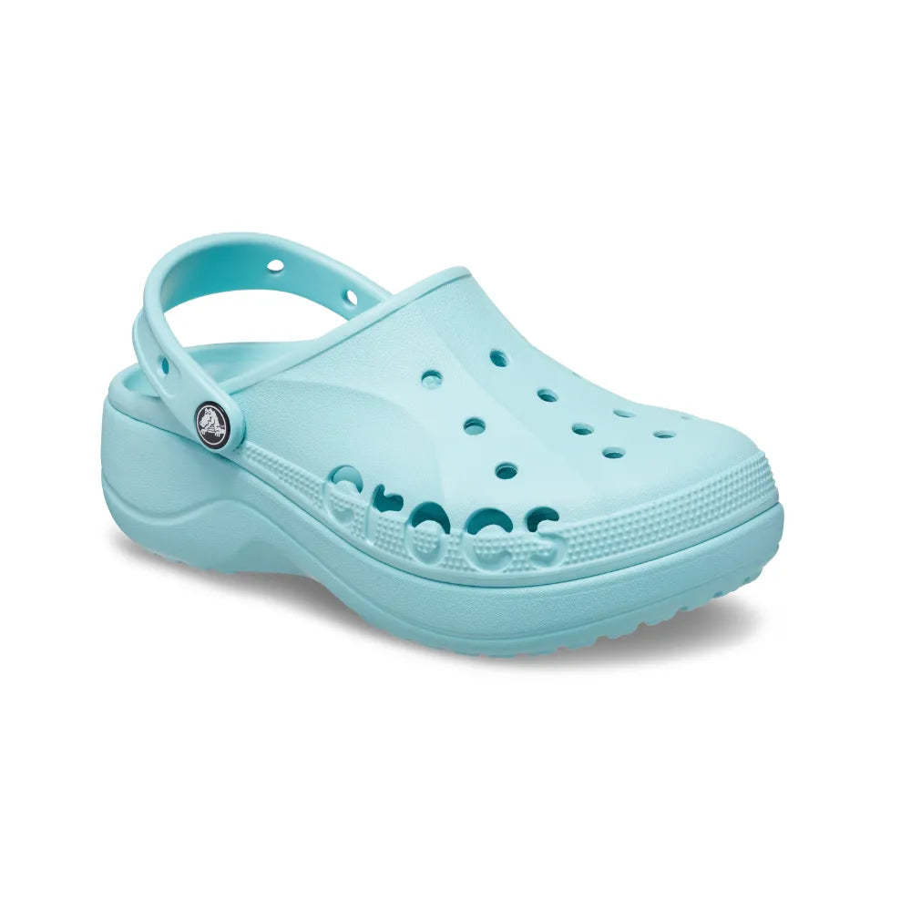 Giày Clog Nữ Crocs Baya Platform - Pure Water - 208186-4SS