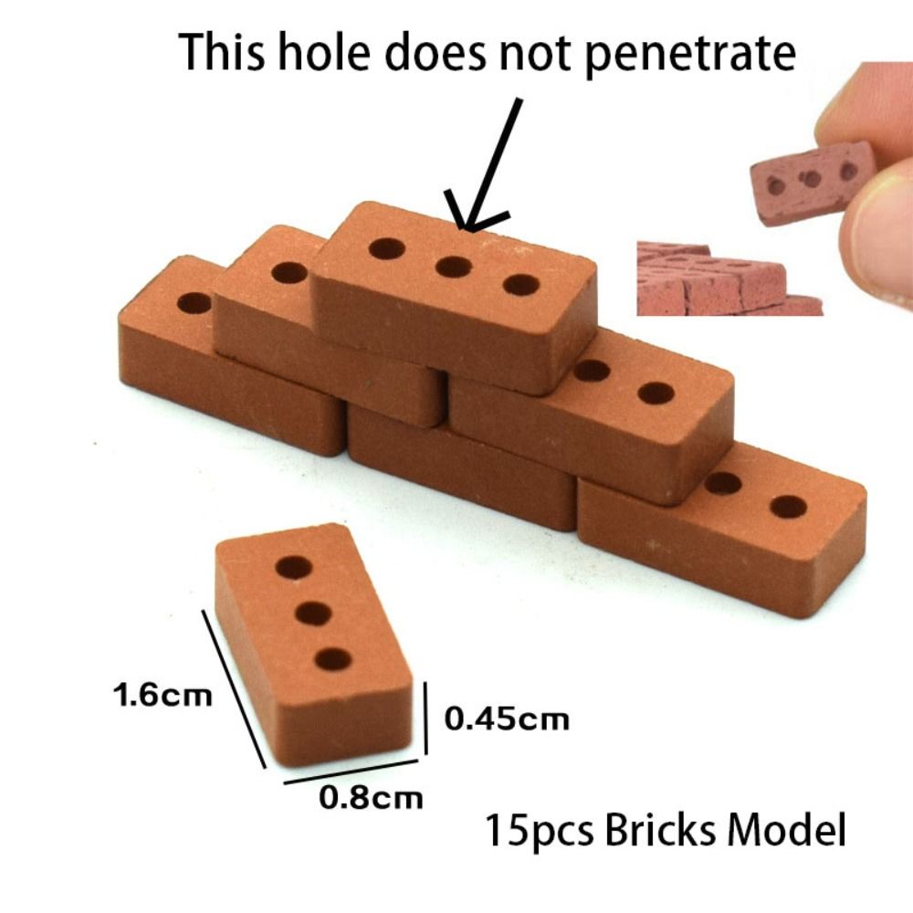 Concrete Miniature Bricks Small Real Mini Bricks Model /12 /16 Durable ...