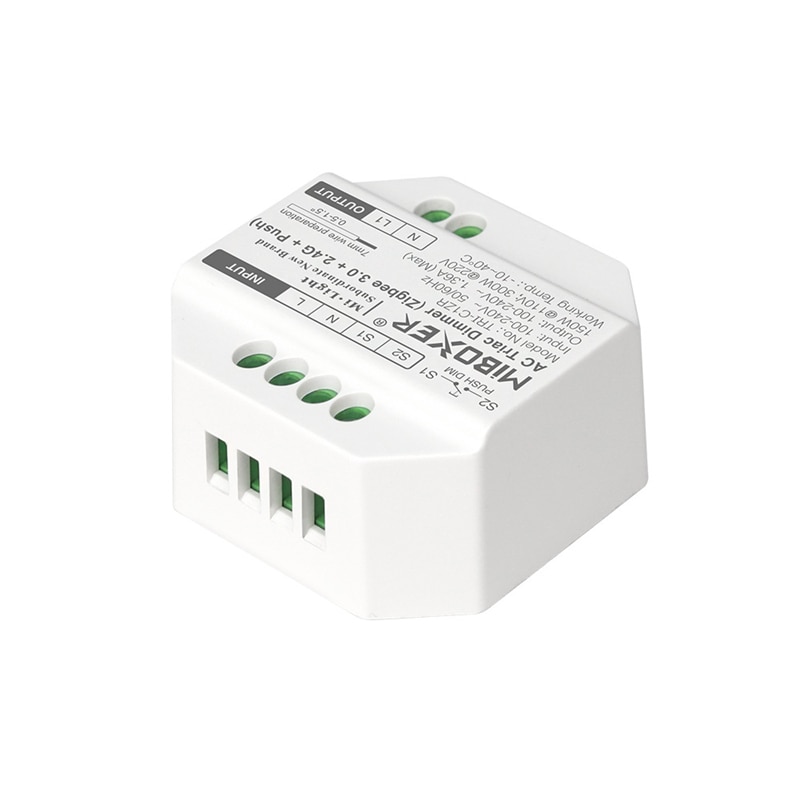 【Seasonal Sale】 Miboxer Tri-C1zr Zigbee 3.0 Ac Triac Dimmer 2.4g Remote Control Push Switch Halogen Lights Triac Dimmable Led Lamps Controller