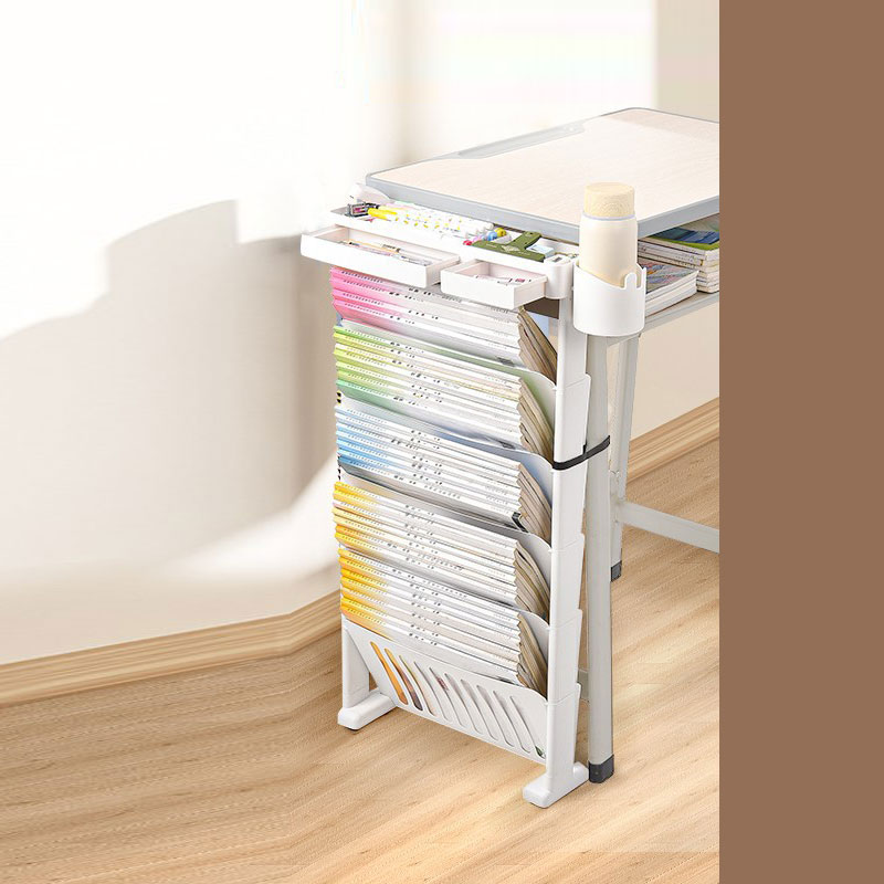 Book storage racks, movable desks, shelves, book cases, book bags, hanging bags, book stands