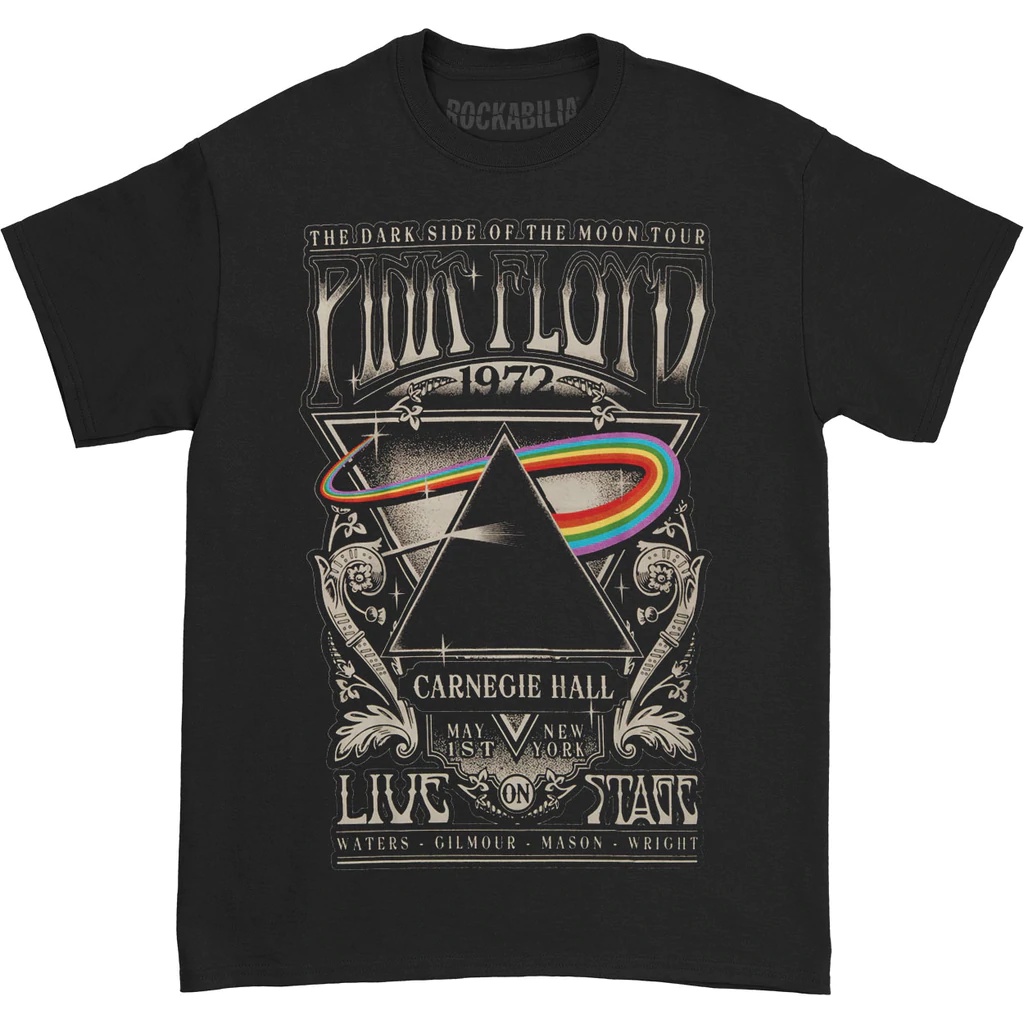 Hot sale Pink FLOYD Carniegie Hall Poster T-Shirts Official Merchandise T-Shirts Adult clothes