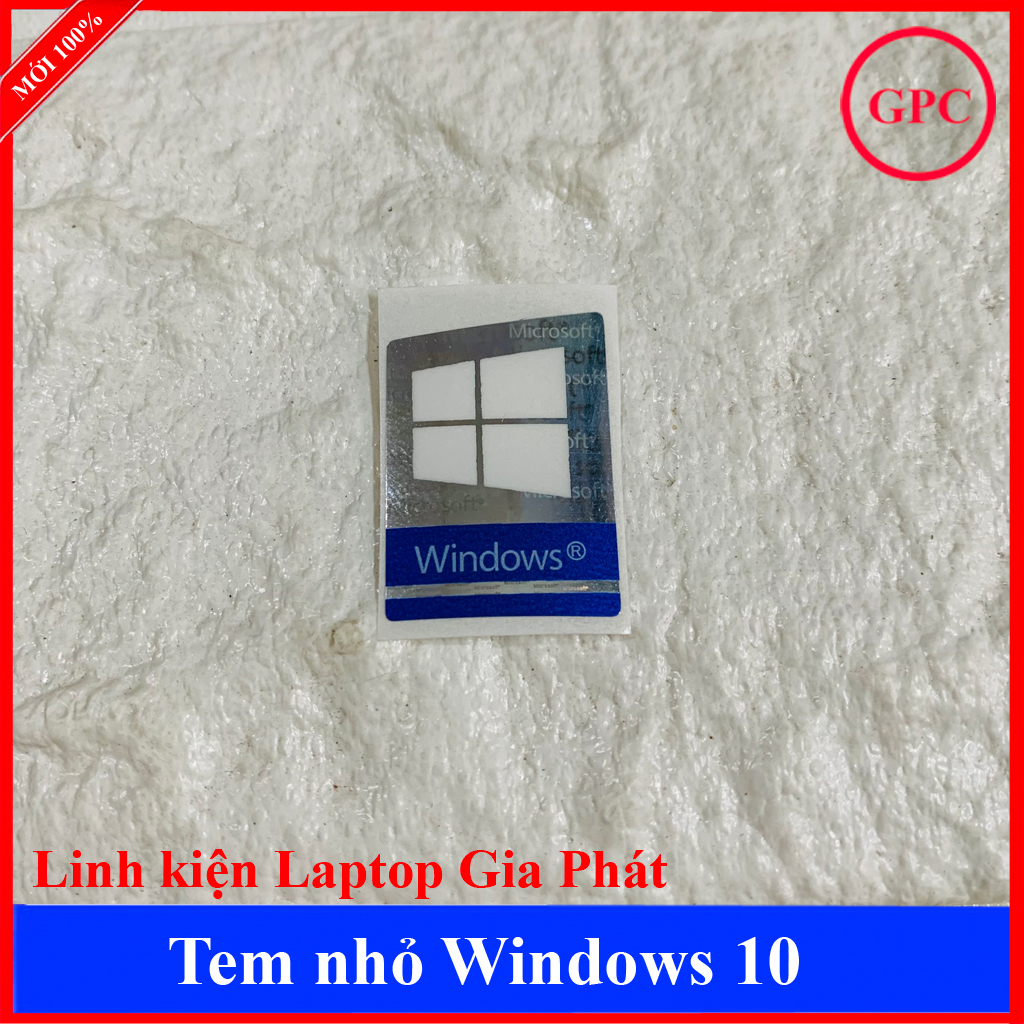 Tem Windows 10 trang trí máy tính