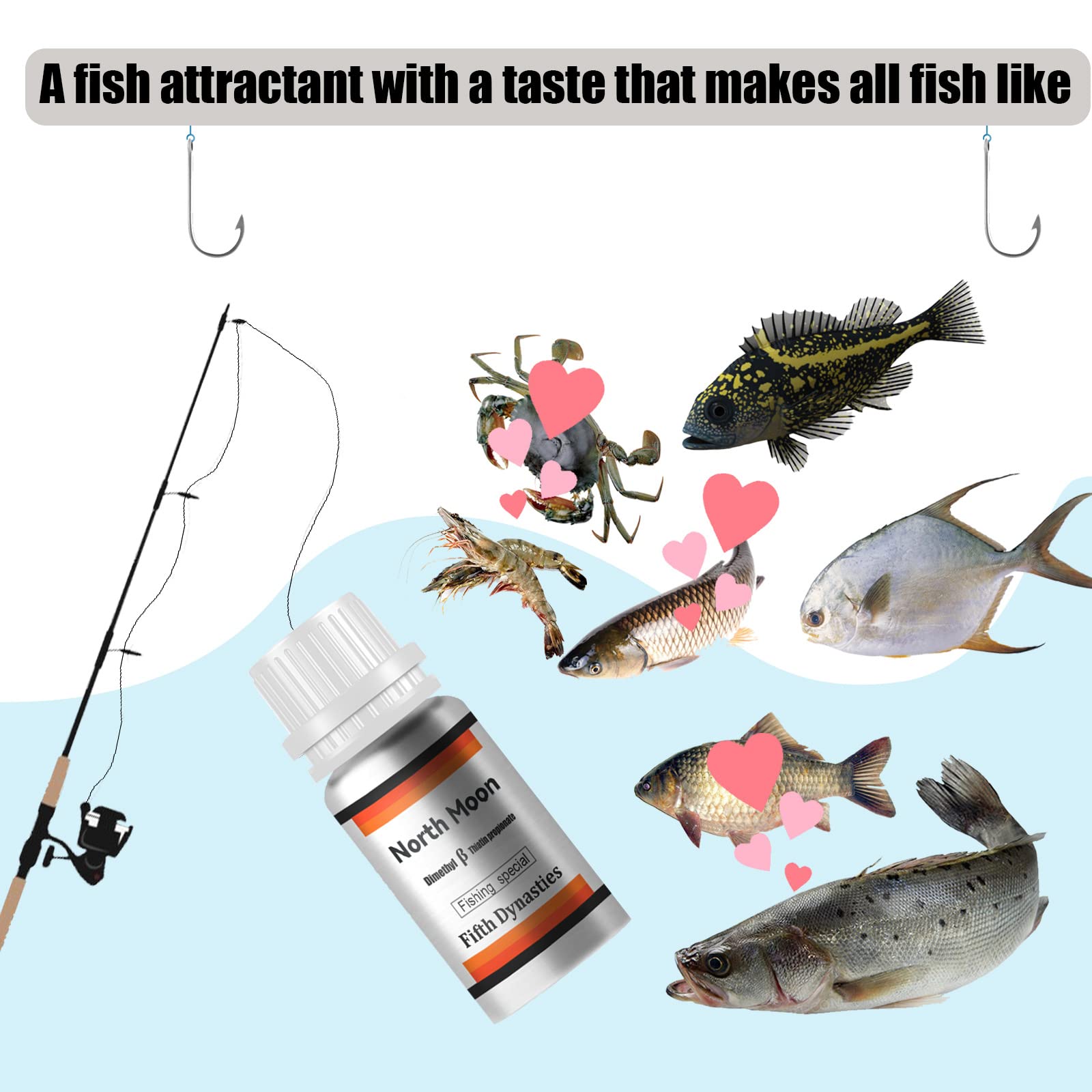 80g/40g DMPT Fish Lures Attractant Fishing Lure Additive Powder High  Concentration Fish Bait Attractant Enhancer Practical Anglers Fishing  Equipment Accessories Trout, Cod, Carp, Bass, Fishing Bait Additive Powder