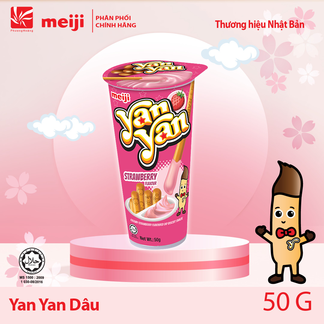 [ BÁNH QUE CHẤM MEIJI ] YanYan 50g / 6 vị