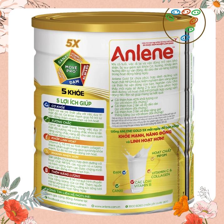 Sữa Bột Anlene Gold 5X Hương Vanilla (Hộp Thiếc 800g)