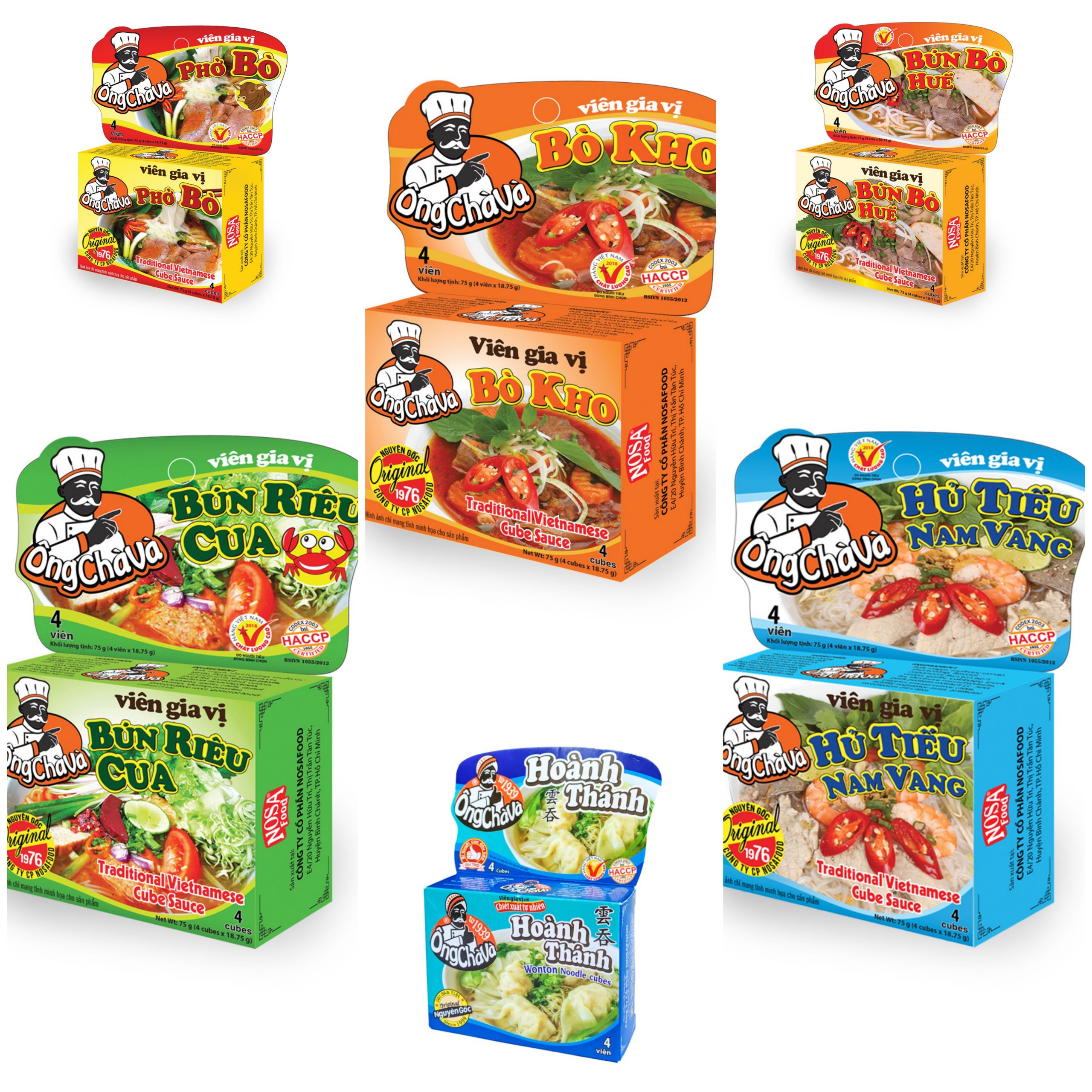 Hộp gia vị Ông Chà Và 75gr (Tự chọn)