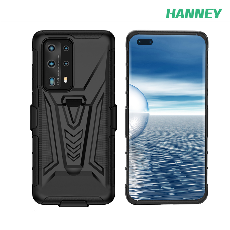 HANNEY For Samsung Galaxy S23 S22 S21 S20 S10 S9 S8 Plus Ultra S23FE S21 FE Note 10 20 Plus Phone Case Belt Clip Holster Casing Kickstand Shockproof Military Defender Full Body Dual Layer Cover BJ-01