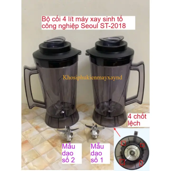 Bộ cối 4 lít  máy xay sinh tố công nghiệp Seoul ST2018