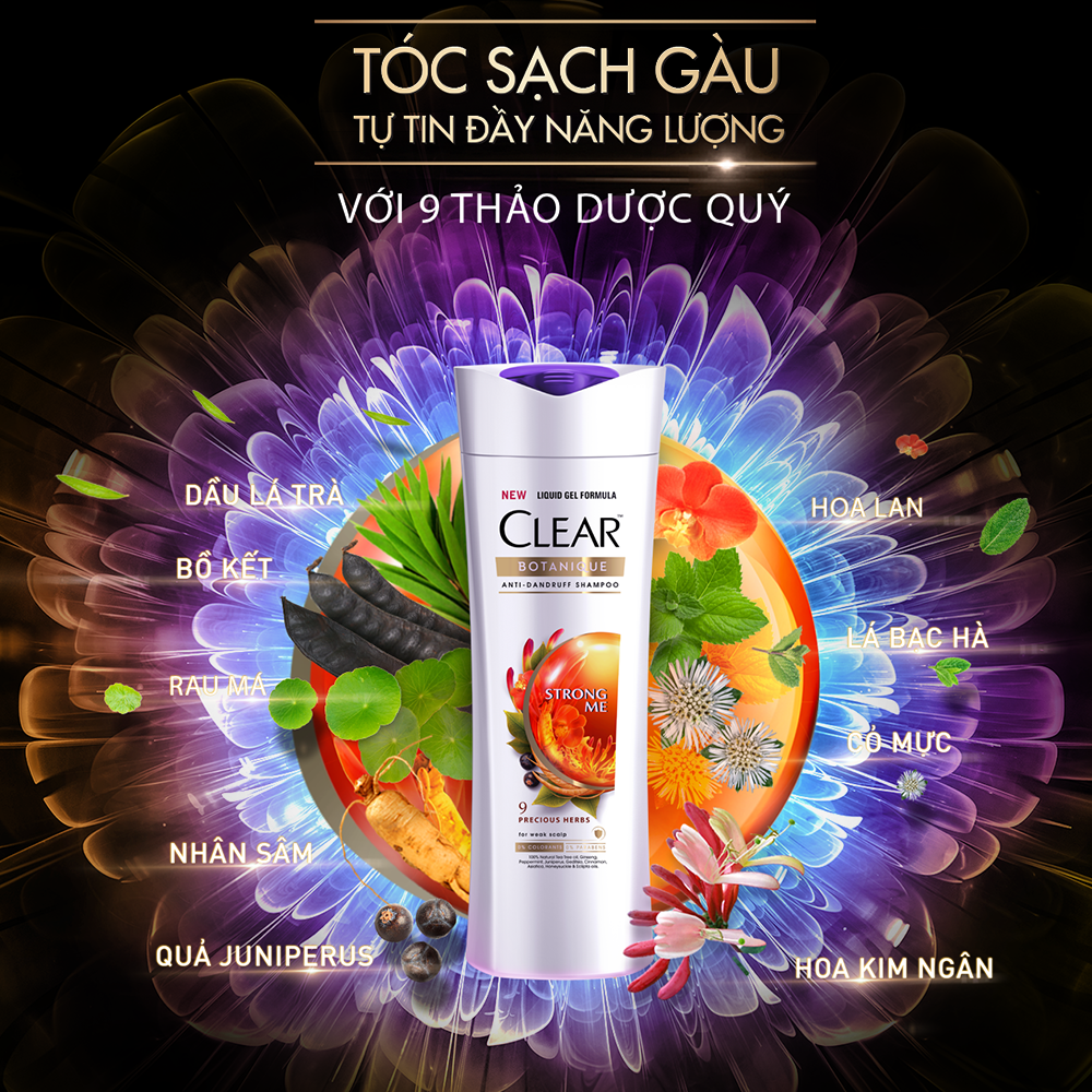 Dây 13 Gói Dầu Gội Clear Thảo Dược 6g