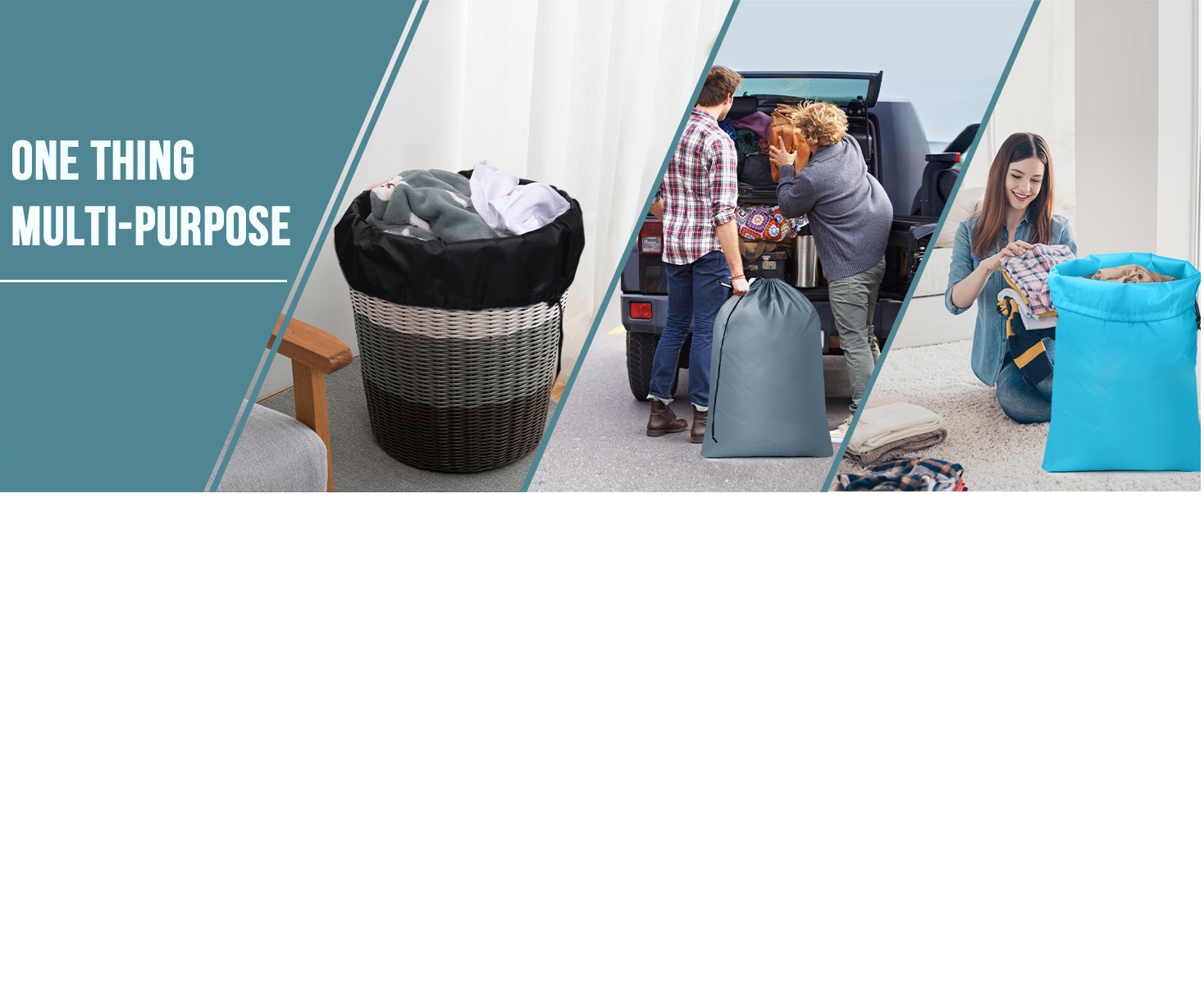Wash Me Travel Laundry Bag, Machine Washable Dirty Clothes Organizer, Large Enough to Hold 4 Loads of Laundry, Easy Fit a Laundry Hamper or Basket XL. 
