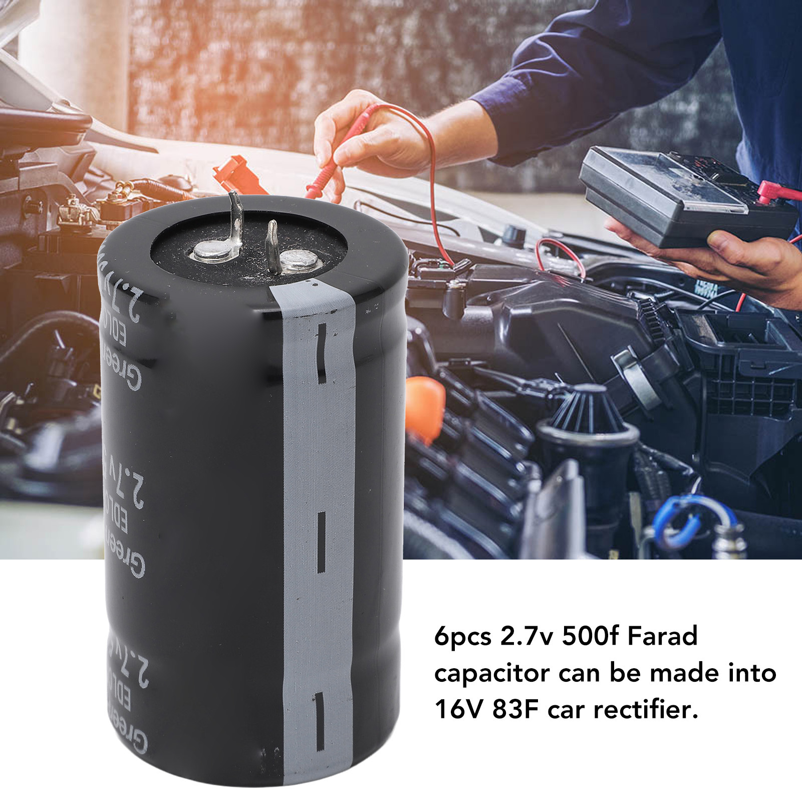 Siêu tụ điện tụ điện farad ứng dụng rộng rãi 2.7v 500f cho ô tô