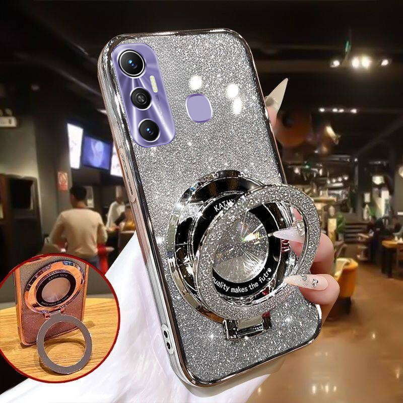 New Phone case infinix Hot11 11S NFC 11 Play Back cover Fashionable Frosted Silicone Soft Clear Dustproof Bracket Adsorb Holder for infinix Hot 11S NFC 11 Play case. 