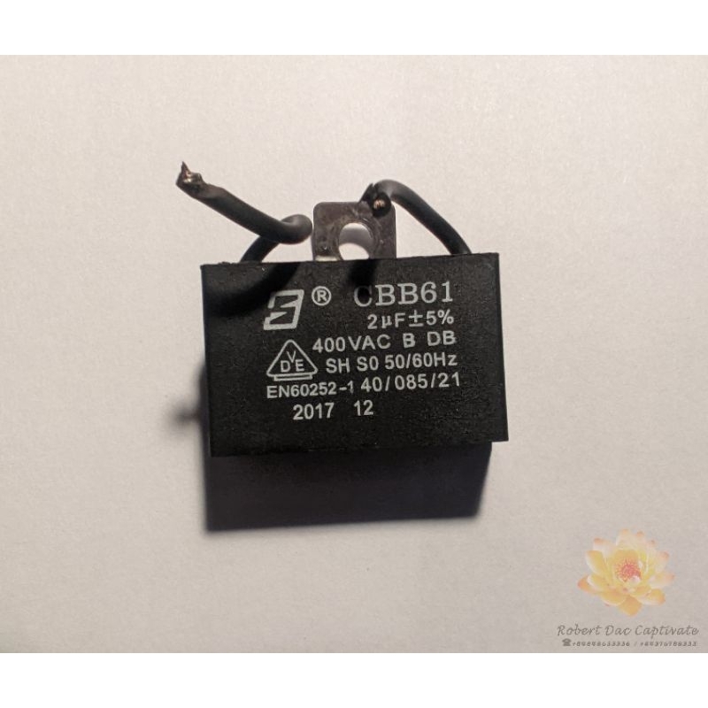 Tụ quạt điện 2µf (2uf - 400~450VAC)