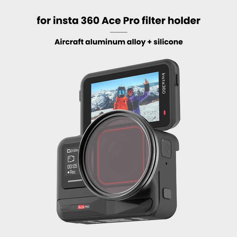 Khung kẹp Kính lọc khung bảo vệ kim loại cho insta360 Ace Pro