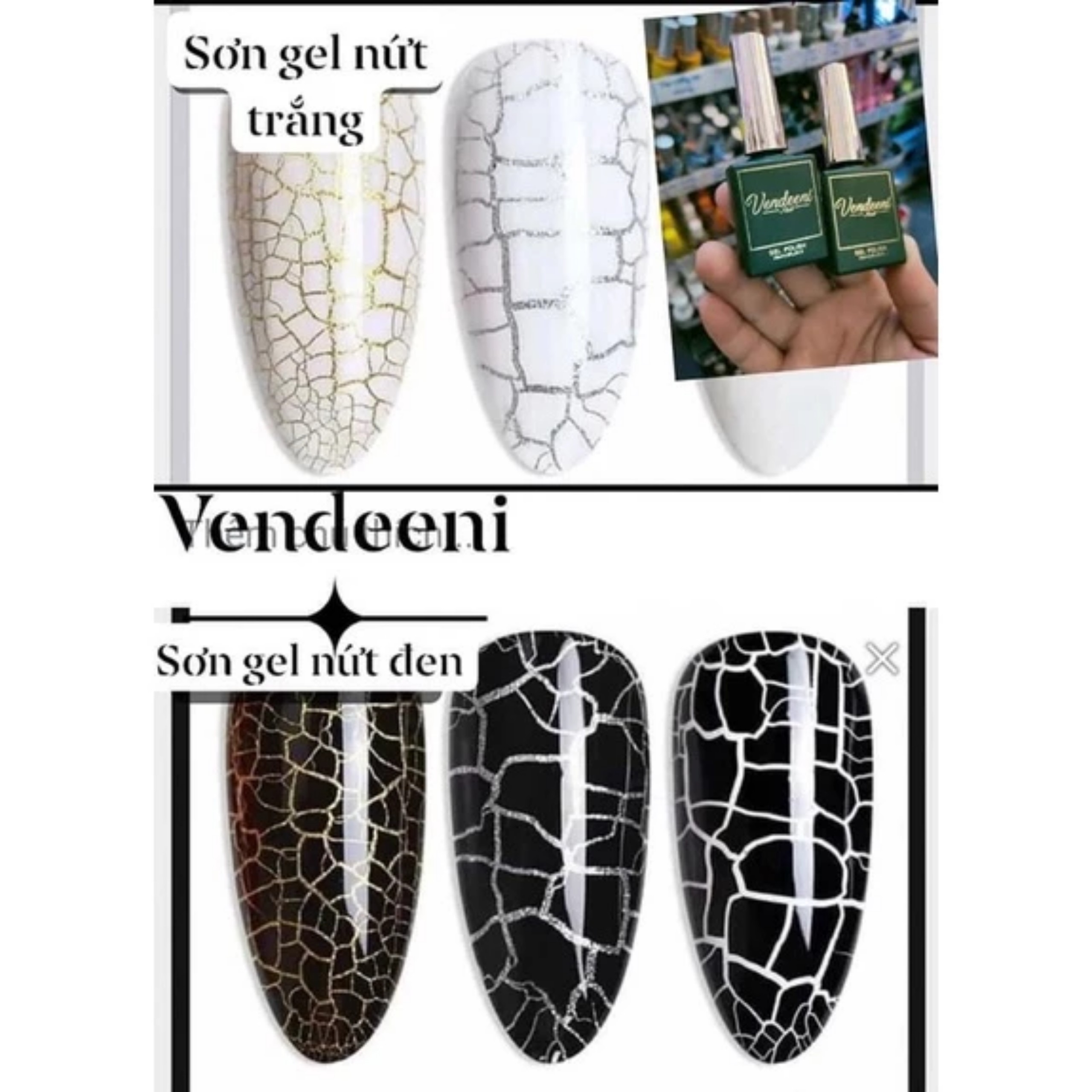 Sơn Nứt Vendeeni Đen Trắng - manh219