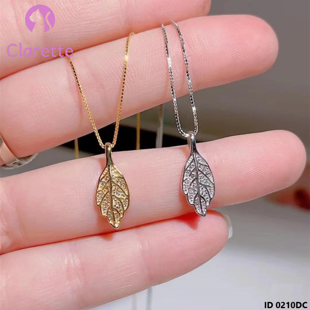 Dây chuyền bạc hình lá Clarette 0210DC