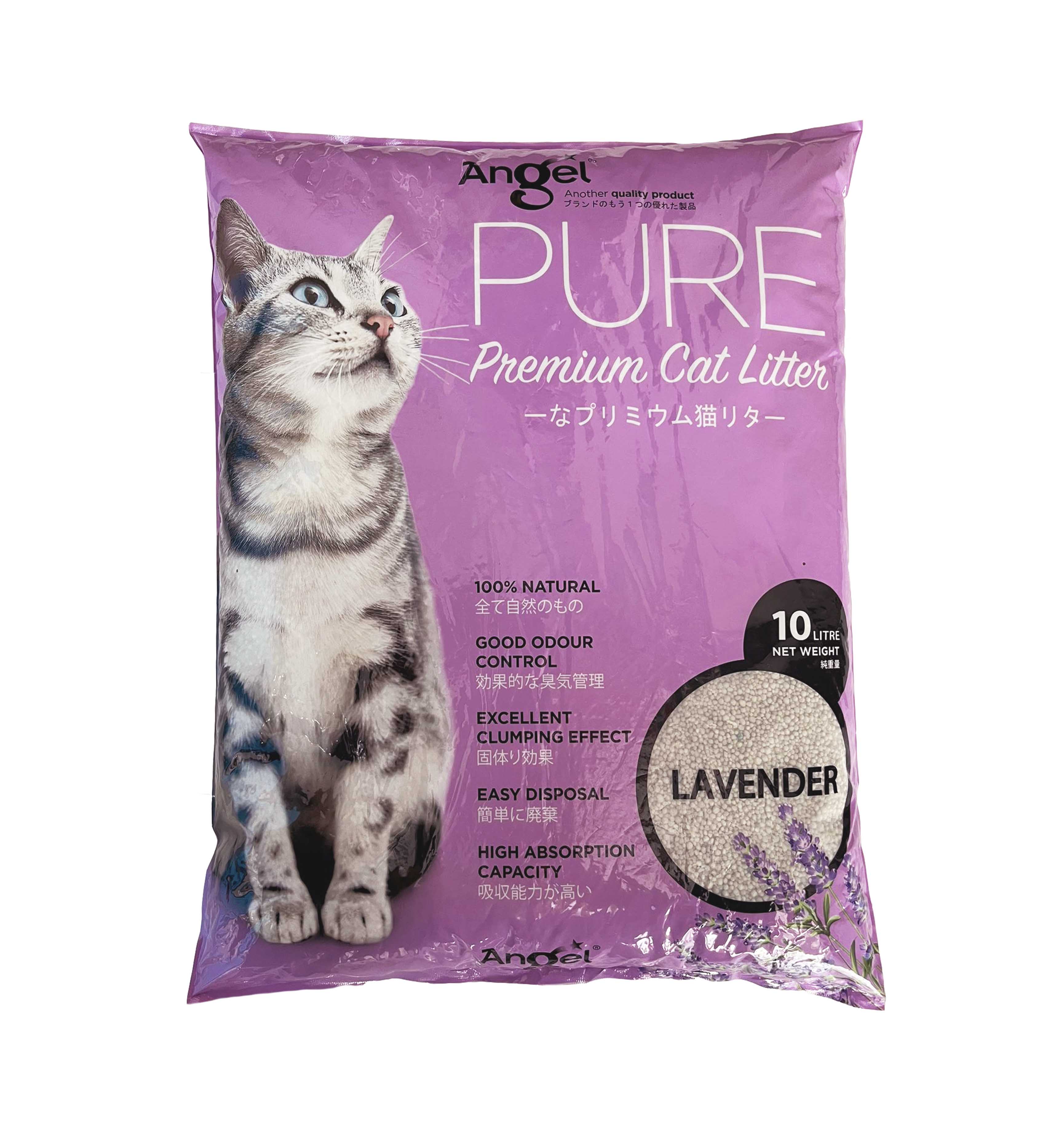 Angel Pure Premium Cat Litter scented (10L x 6) Lazada Singapore