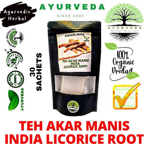 Ayurveda Teh Kesihatan Akar Manis India Licorice Root Lazada