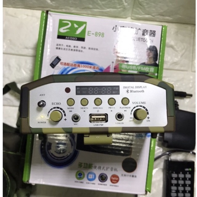 Loa Bẫy Chim Bluetooth E-898 Mẫu Mới,Loa Trợ Giảng 898 Zanri