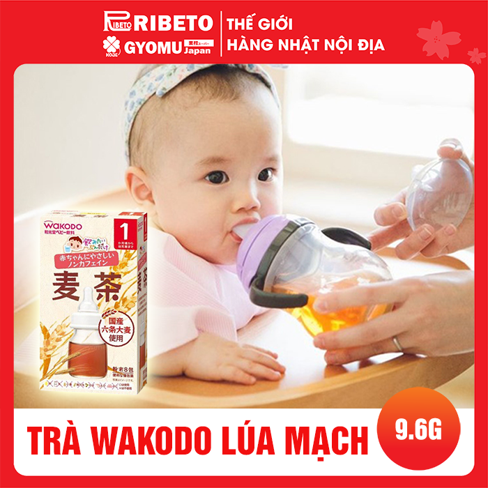 [Date 31/08/2022] Trà Wakodo Cho Bé Vị Hoa Quả, Vị Lúa Mạch