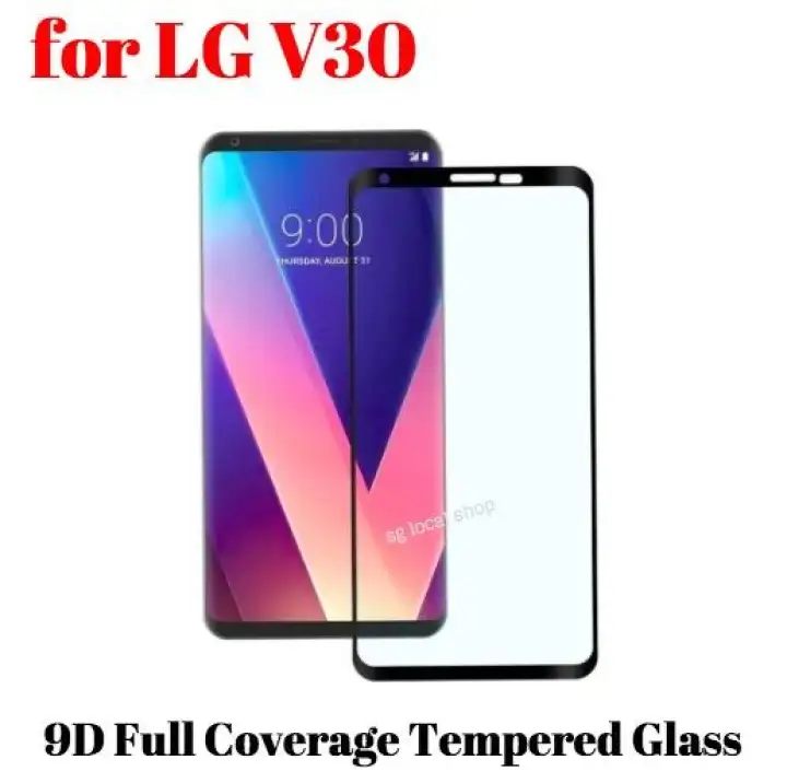 Sg In Stock Lg V30 V30s V30s Thinq V30 9d Full Coverage 9h Tempered Glass Phone Screen Protector Black Border Lazada Singapore