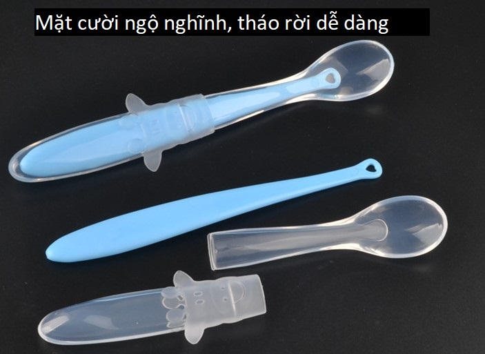 Muỗng Silicon Cho Bé Thìa Ăn Dặm Siêu Mềm TD03