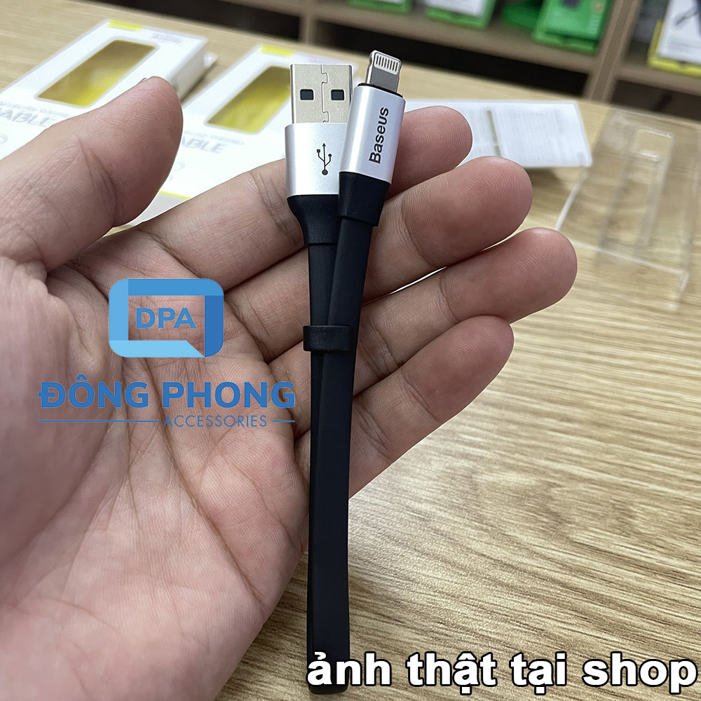 Cáp Ngắn Đa Năng Baseus 2 in 1 Micro USB và Lightning Chính Hãng