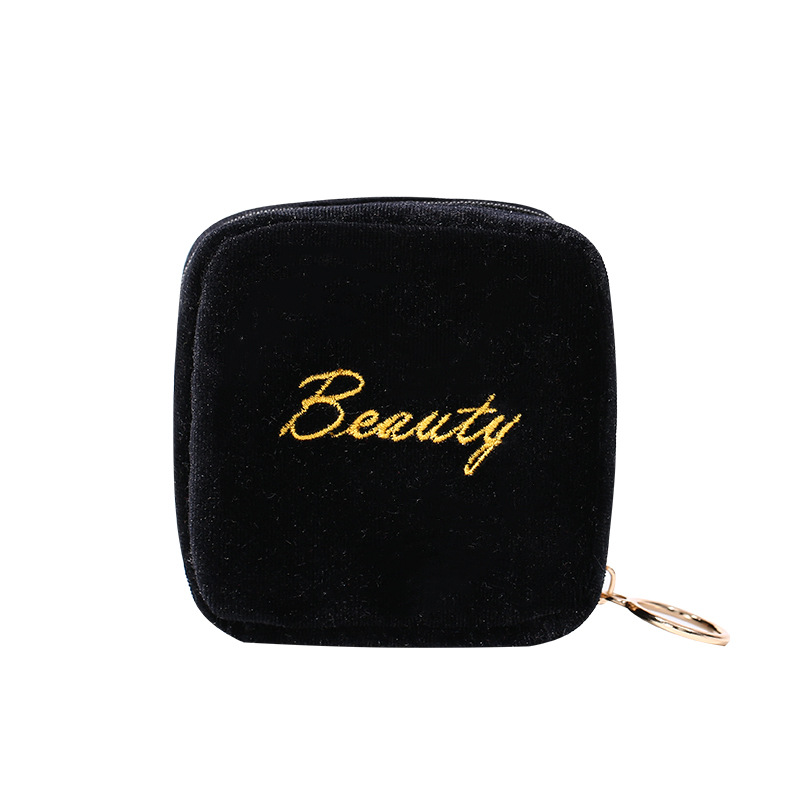 【LuckyBabyFans Store】PURDORED 1 Pc Women Mini Lipstick Bag Flannel Small Bag for Girl Makeup Case Women Travel Organizer