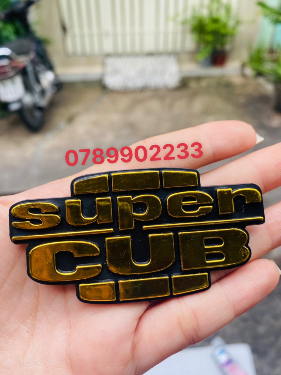 TEM XI CHỮ NỔI SUPER CUB