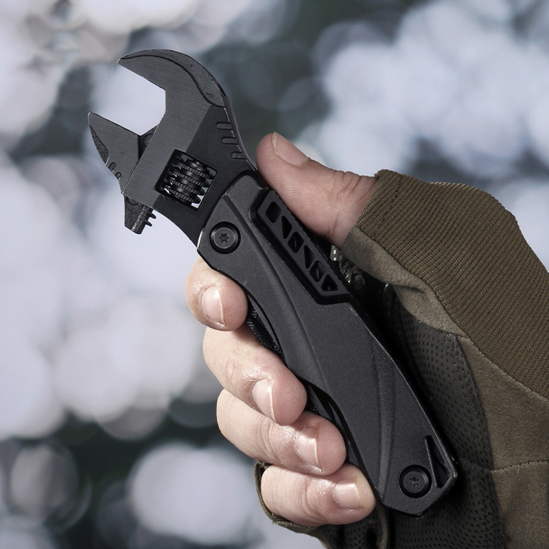 Outdoor camping multi-function wrench multi-purpose wrench folding saw