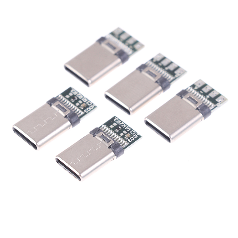 5/10Pcs%20USB%203.1%20Type%20C%20Male%20DIY%20Solder%20Cable%20Plug%20Connector%20Socket%20PC%20Board%20-%20Image%209
