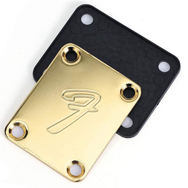 70S 4-Bolt Guitar Neck Plate Neckplate with Screws