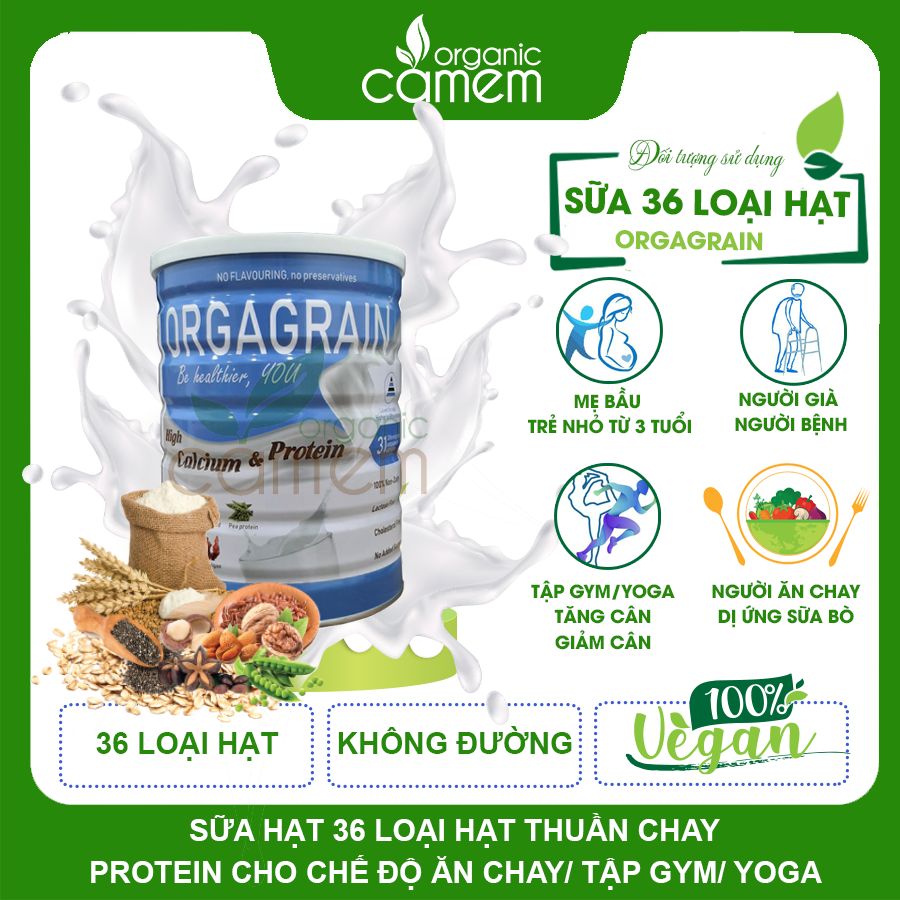 Sữa hạt Orgagrain, Sữa 31 loại hạt không đường