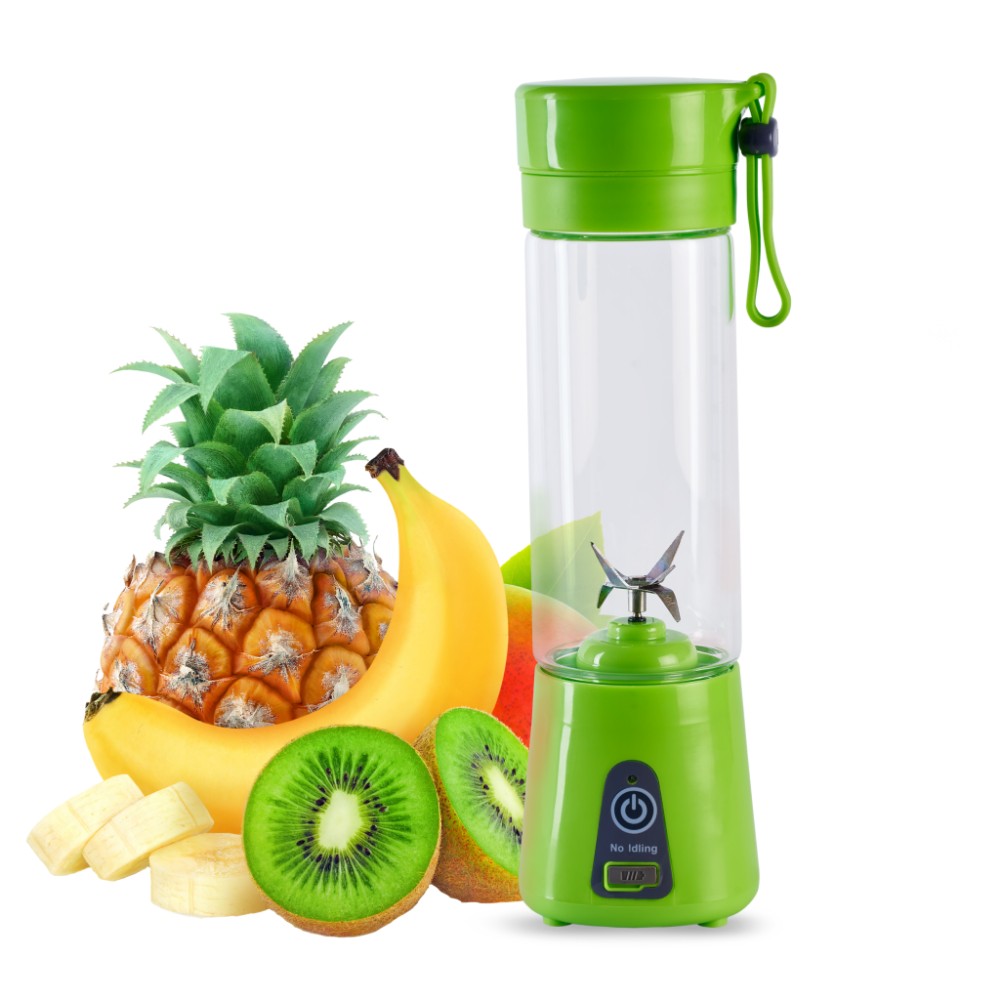 USB Chargeable Juicer Blender 6 Blades 380ml - Portable Juicer Cup & Smoothie Maker. 