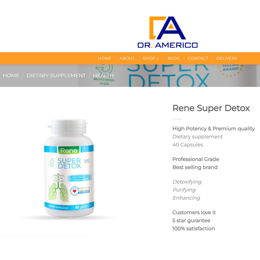 Viên Uống Thải Độc Phổi Rene Super Detox For Lung