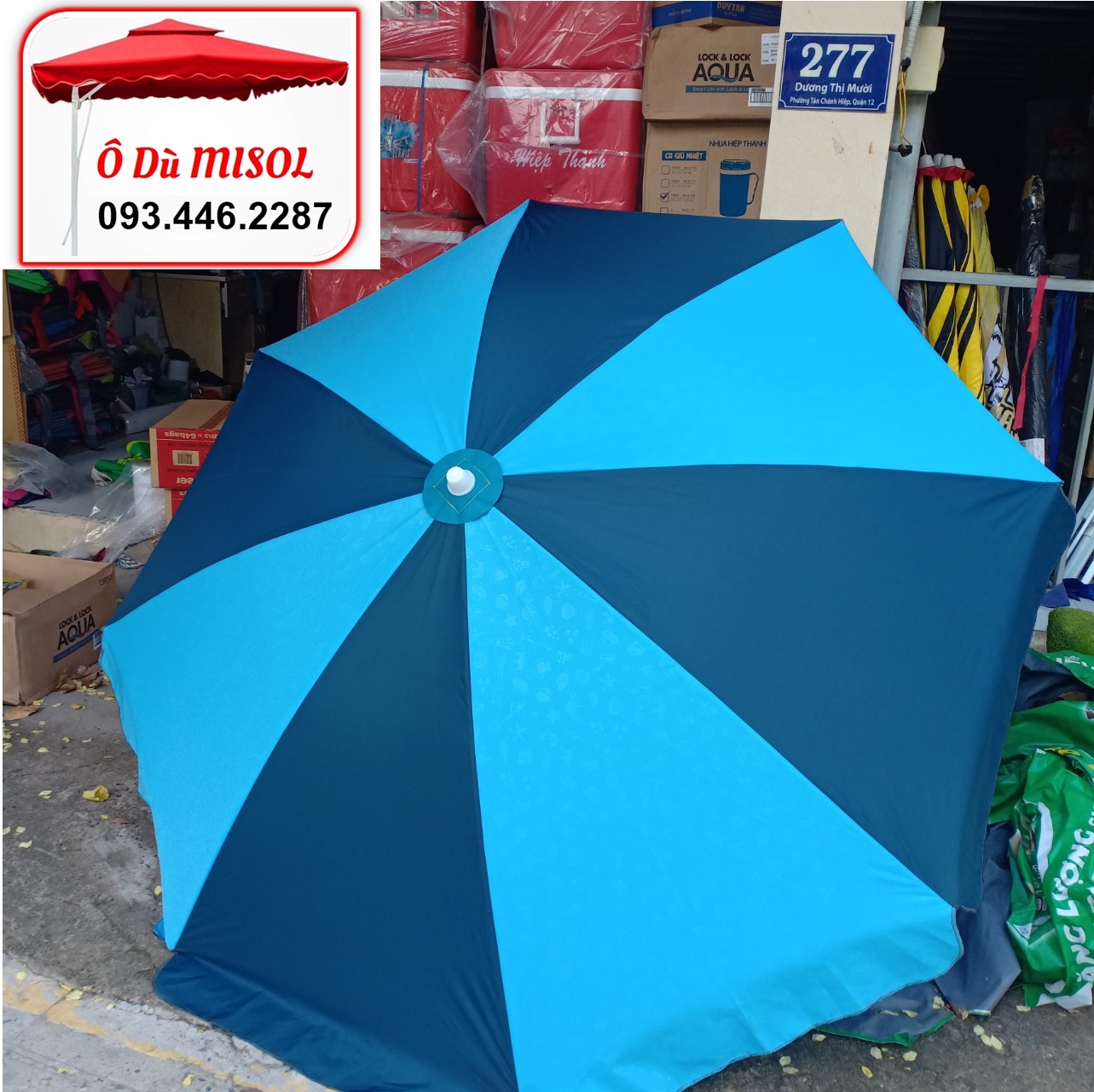 HCM_Dù Rộng 2m2 Cực Bền KHÔNG ĐẾ