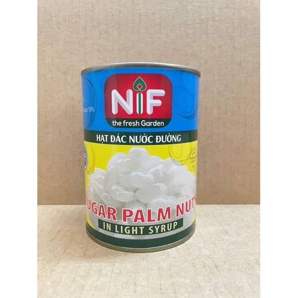 Hạt đác ngâm nước đường NIF lon 560g