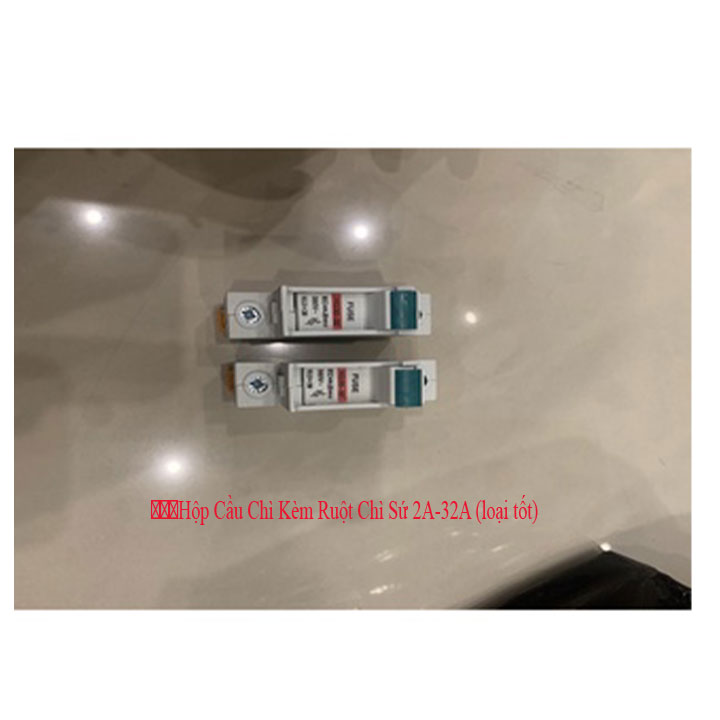 Hộp Cầu Chì Kèm Ruột Chì Sứ 2A-32A (loại tốt)