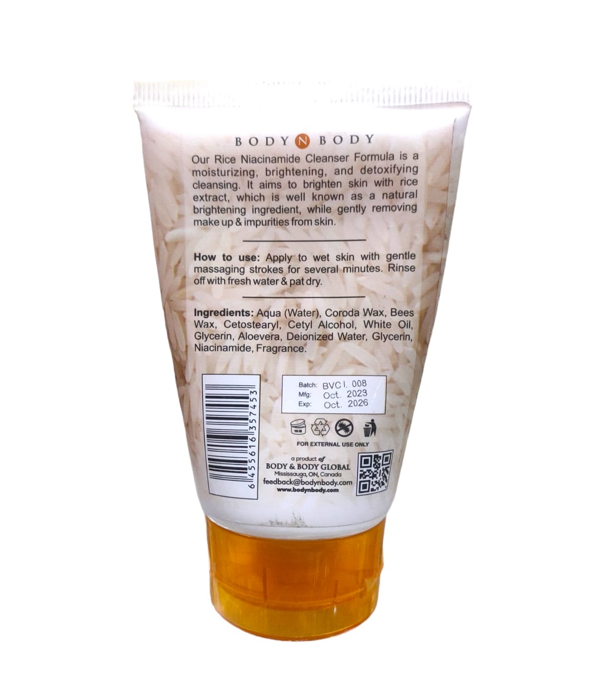 BNB Rice Cleanser 120ml. 