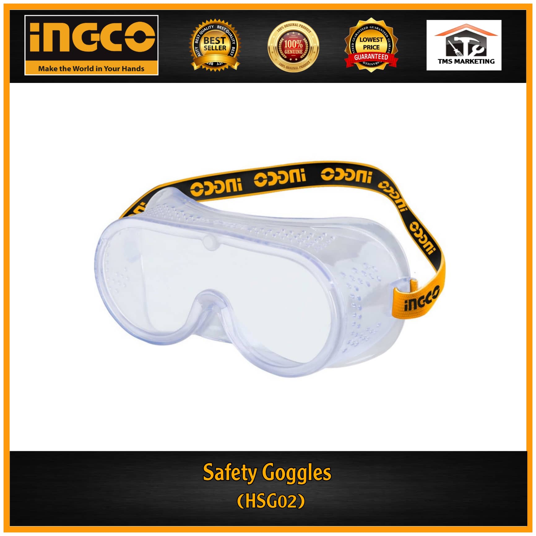 INGCO Safety Goggles HSG02 Lazada PH