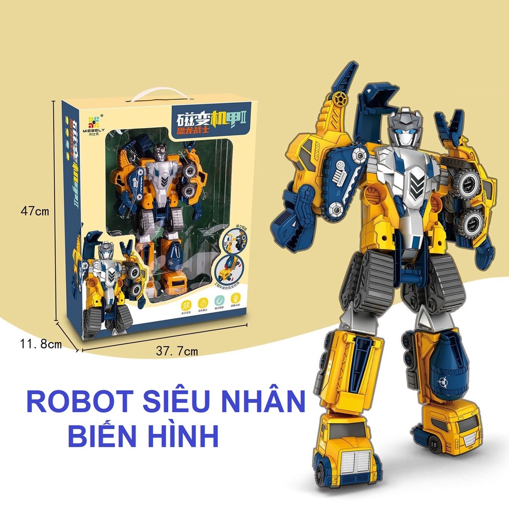 Robot Transfiguration super personality transformer giant Đồ baby toys assembled cars dinosaur, birthday gift for baby